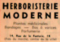 Pub herboristerie moderne 1946