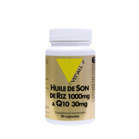 Huile de Son de Riz 1000 mg & Q10 30 mg 30 capsules