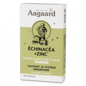 echinacéa + zinc pastilles gorge aagaard