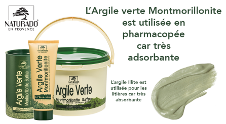 Tube Argile verte Montmorillonite à l'Aloe Vera BIO