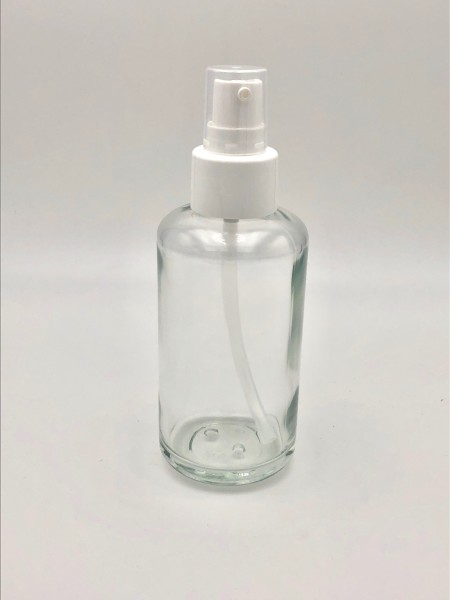 Flacon spray en verre transparent 100 mL