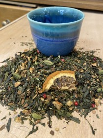 Thé vert Sencha Orange sublime thé vert parfumé délicieux en vrac 